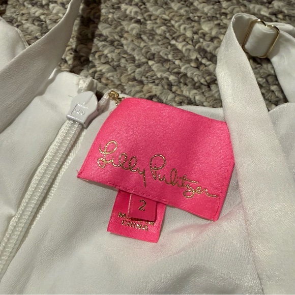 Lilly Pulitzer White Olive Ruffle and Lace Tiered Dress - Picture 9 of 11